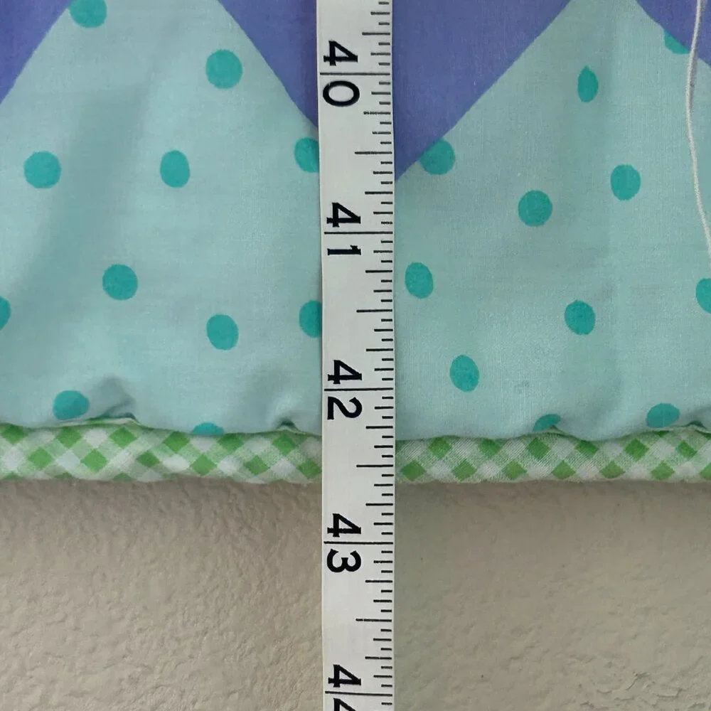 Small Wonders Quilt with Skirt Safari Zoo Animals Crib Baby Blanket 42x30 Inch